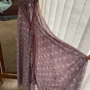 Light purple silk flow dress